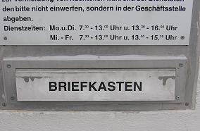 Briefkasten Briefkasten